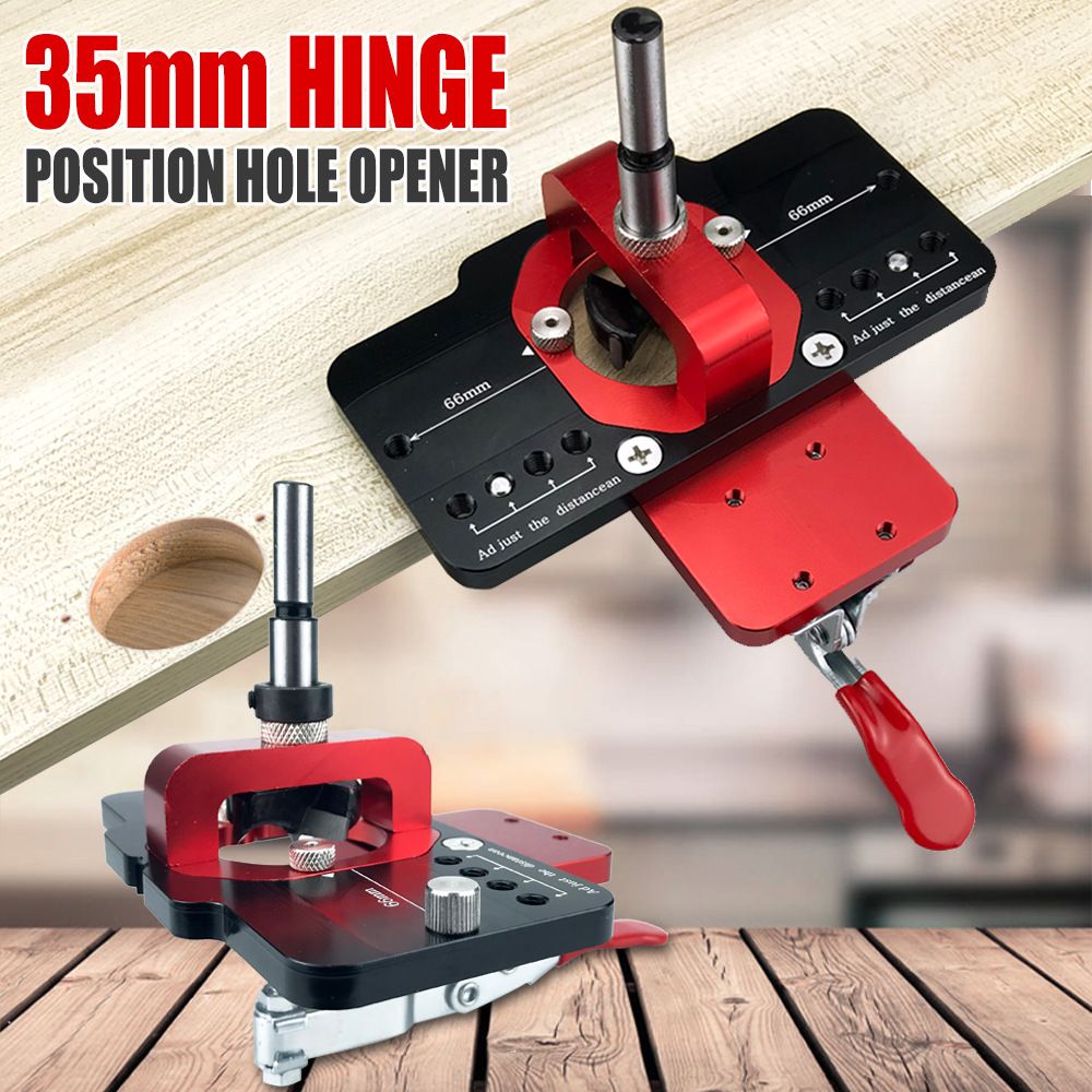 35mm Hinge Drilling Positioning Tool: Adjustable Offset and Controllable Depth, Precision Drilling Done in One Step - Image 1