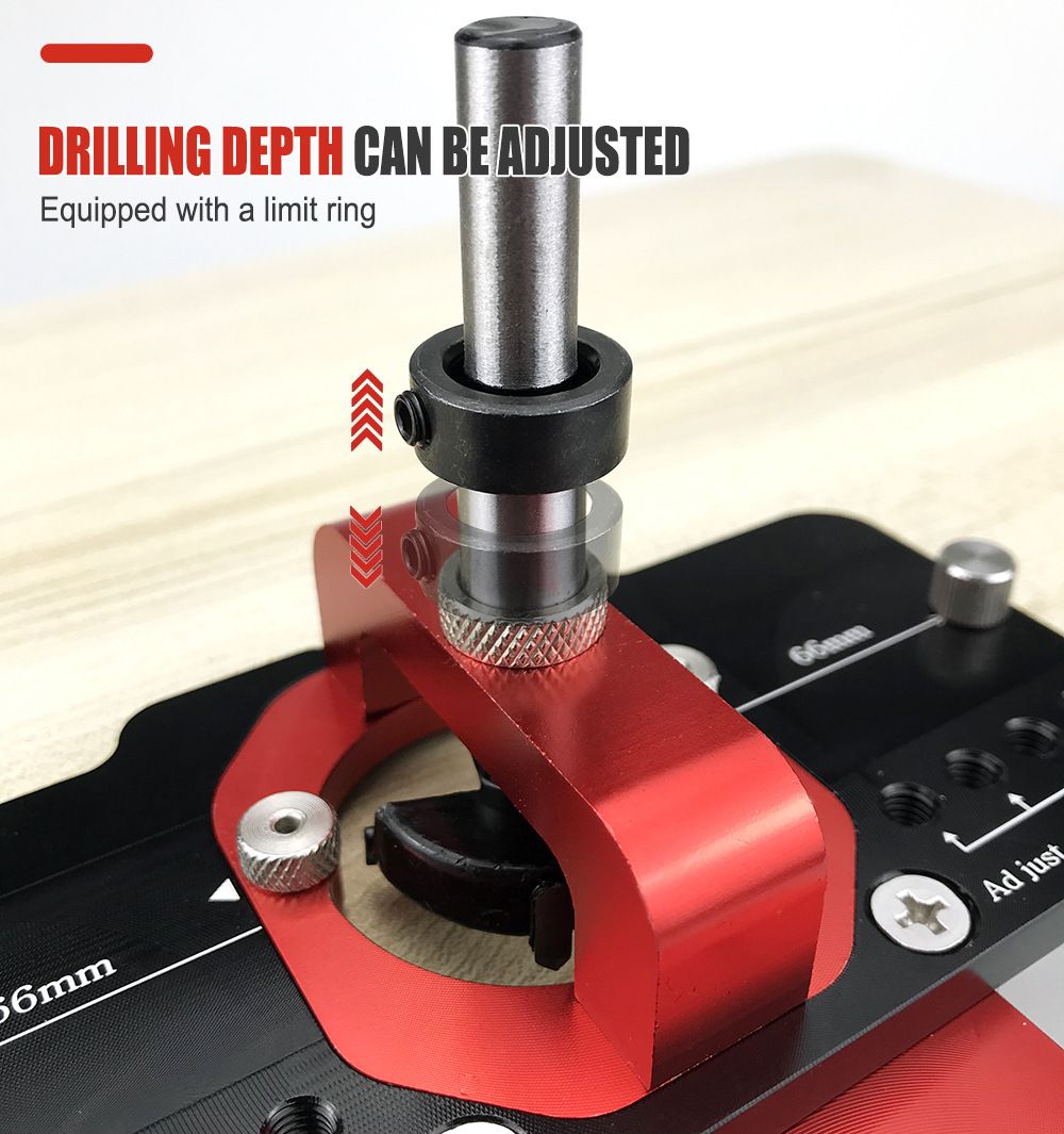 35mm Hinge Drilling Positioning Tool: Adjustable Offset and Controllable Depth, Precision Drilling Done in One Step - Image 3
