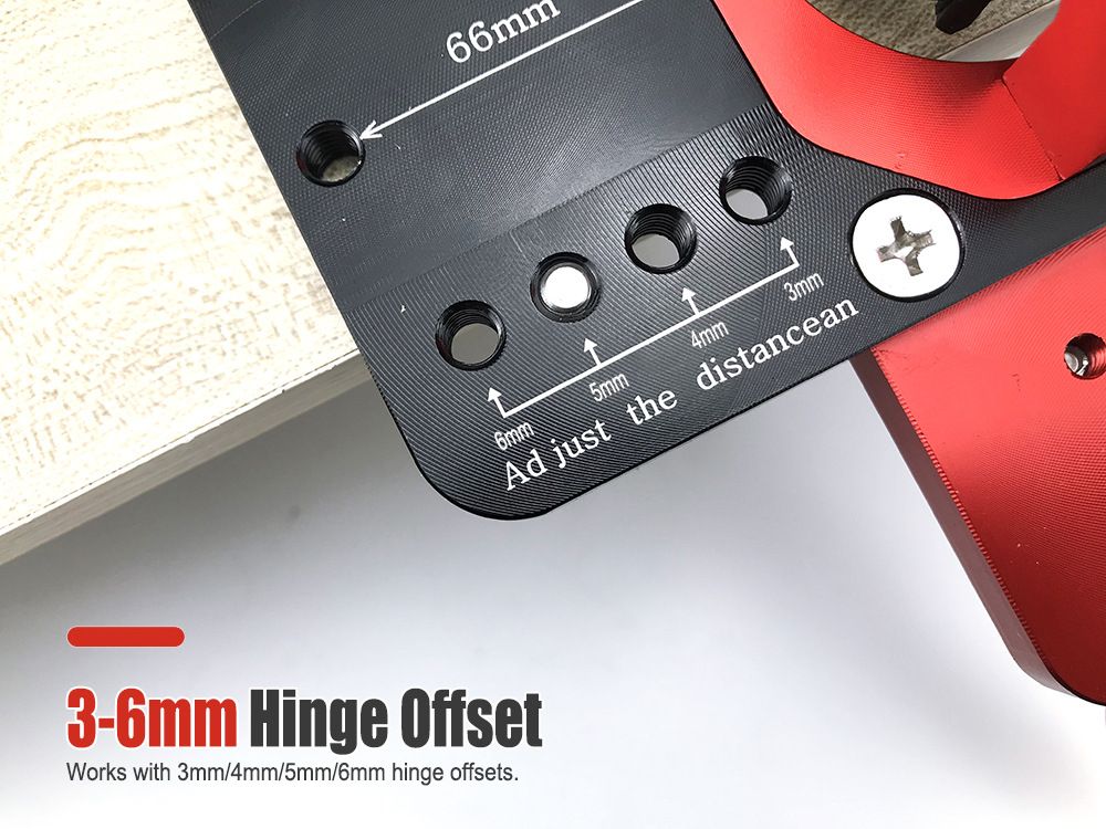 35mm Hinge Drilling Positioning Tool: Adjustable Offset and Controllable Depth, Precision Drilling Done in One Step - Image 5