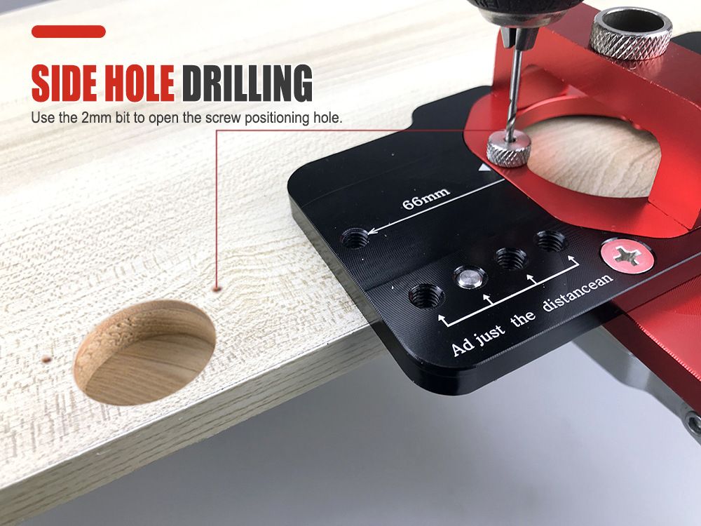 35mm Hinge Drilling Positioning Tool: Adjustable Offset and Controllable Depth, Precision Drilling Done in One Step - Image 7