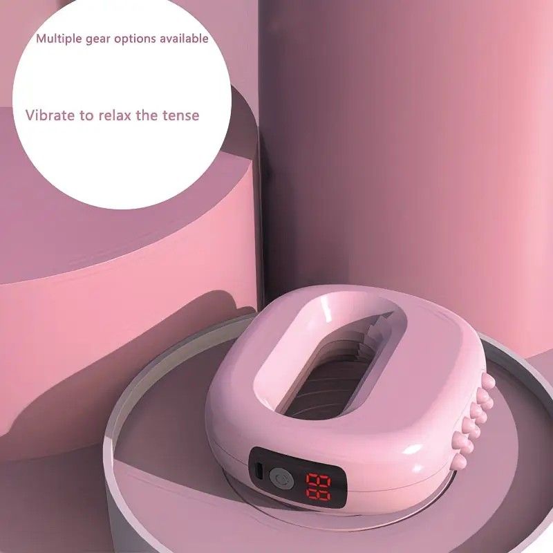 1PC Multifunctional 5-Speed Massage Ring: Mini Fascia Gun, Universal for Whole Body Waist and Back, Essential for Fat Burning and Fitness Relaxation./pink - Image 7