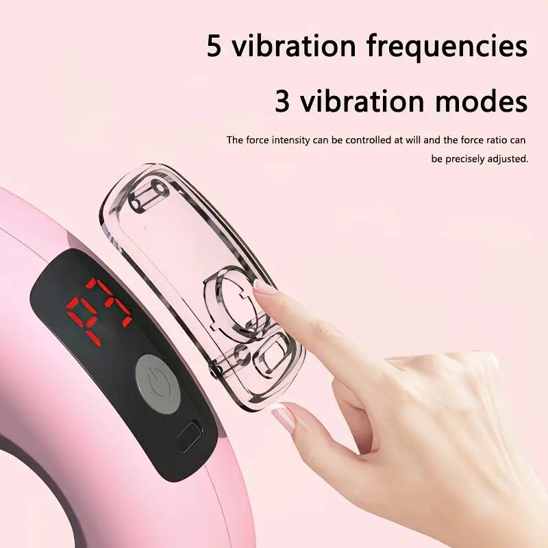 1PC Multifunctional 5-Speed Massage Ring: Mini Fascia Gun, Universal for Whole Body Waist and Back, Essential for Fat Burning and Fitness Relaxation./violet - Image 5