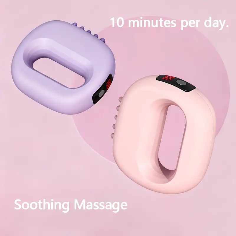 1PC Multifunctional 5-Speed Massage Ring: Mini Fascia Gun, Universal for Whole Body Waist and Back, Essential for Fat Burning and Fitness Relaxation./violet - Image 6