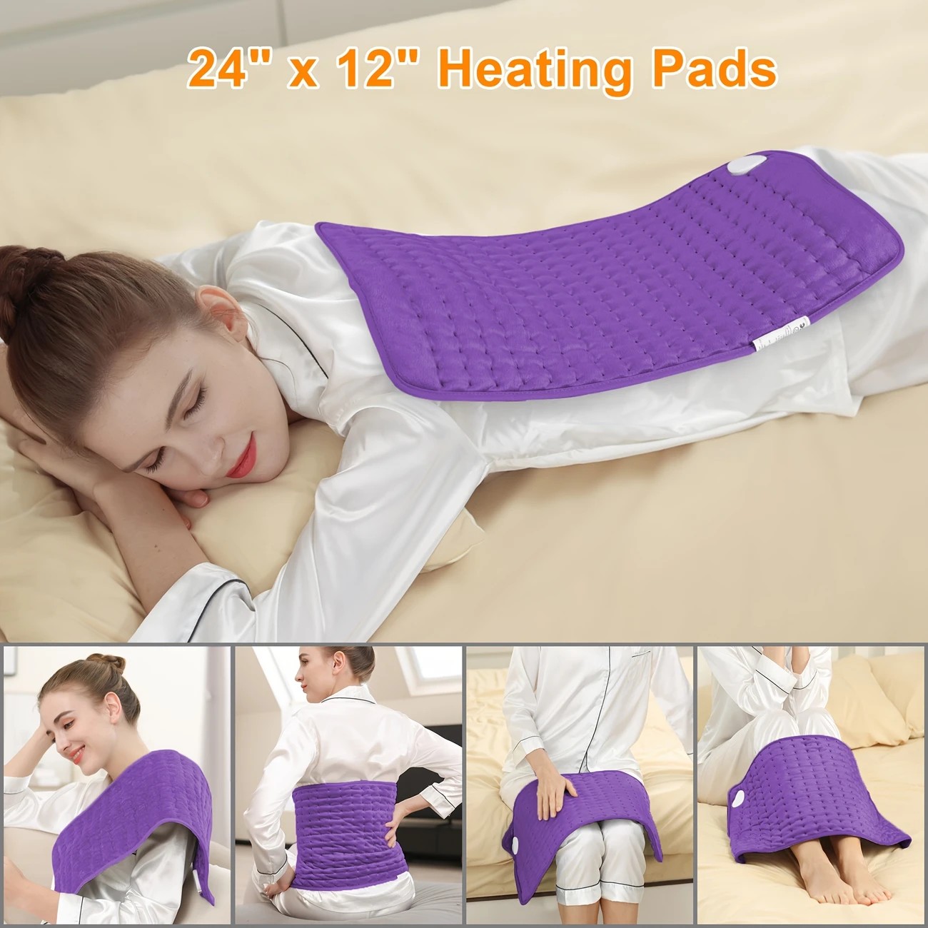 purple This large heating pad (24