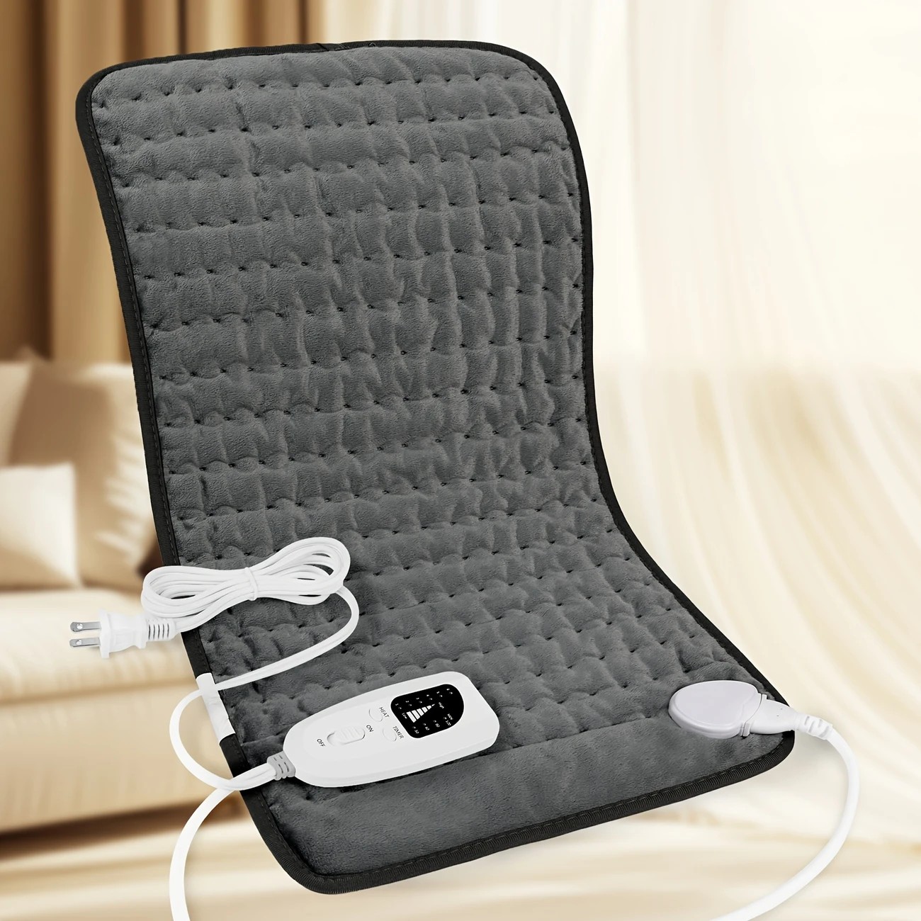 Dark grey This large heating pad (24