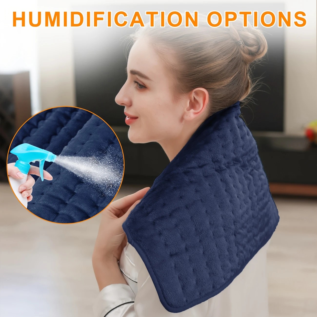 Dark blue This large heating pad (24