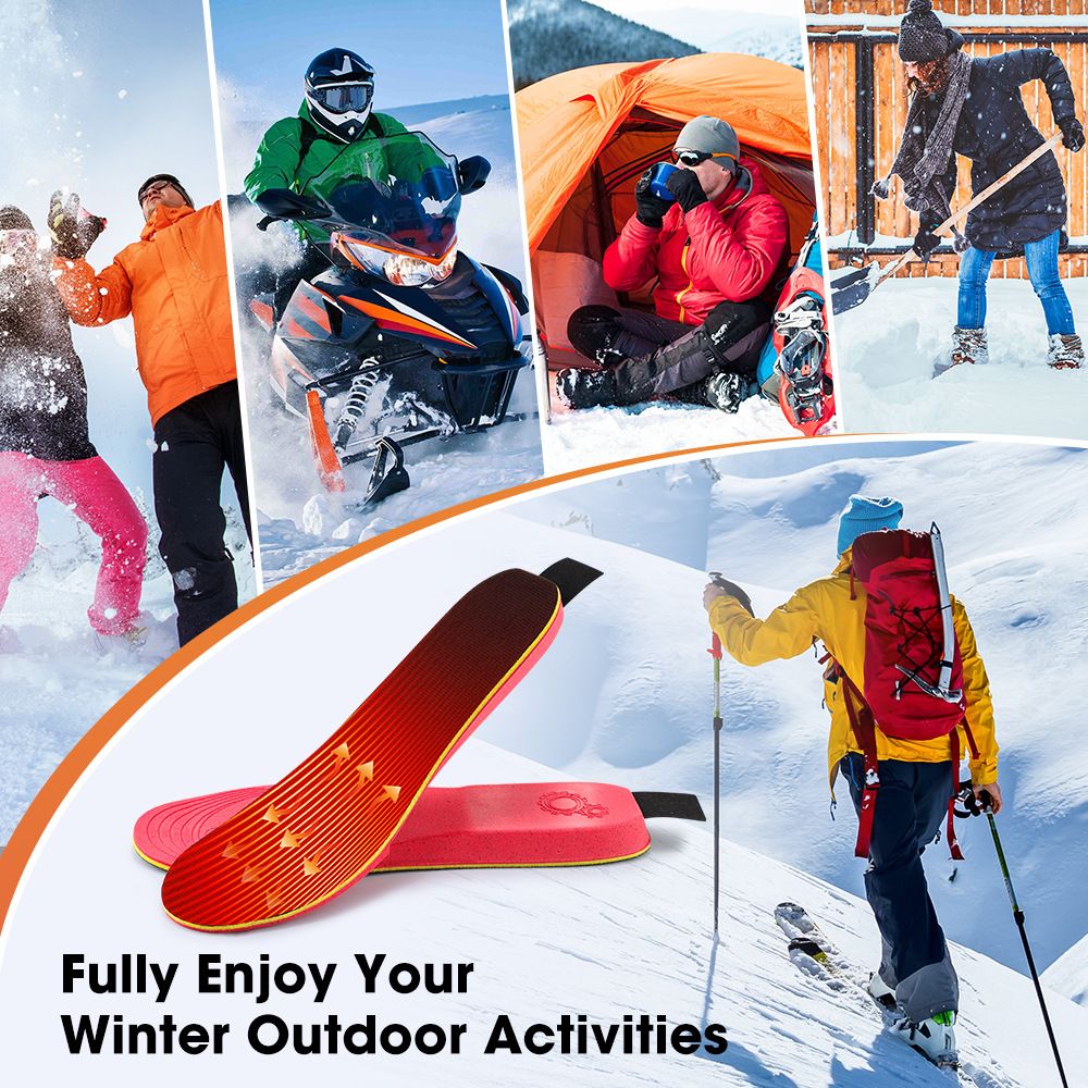 Rechargeable Heated Insoles with Bluetooth APP Control – 3 Heat Settings (40–60°C), Trim-to-Fit, 3000mAh Battery | NEW ARRIVAL(NO: L) - Image 2