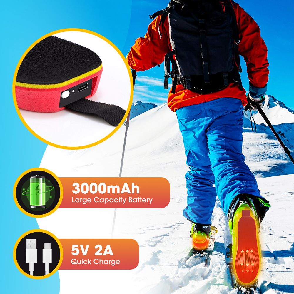 Rechargeable Heated Insoles with Bluetooth APP Control – 3 Heat Settings (40–60°C), Trim-to-Fit, 3000mAh Battery | NEW ARRIVAL(NO: S) - Image 4