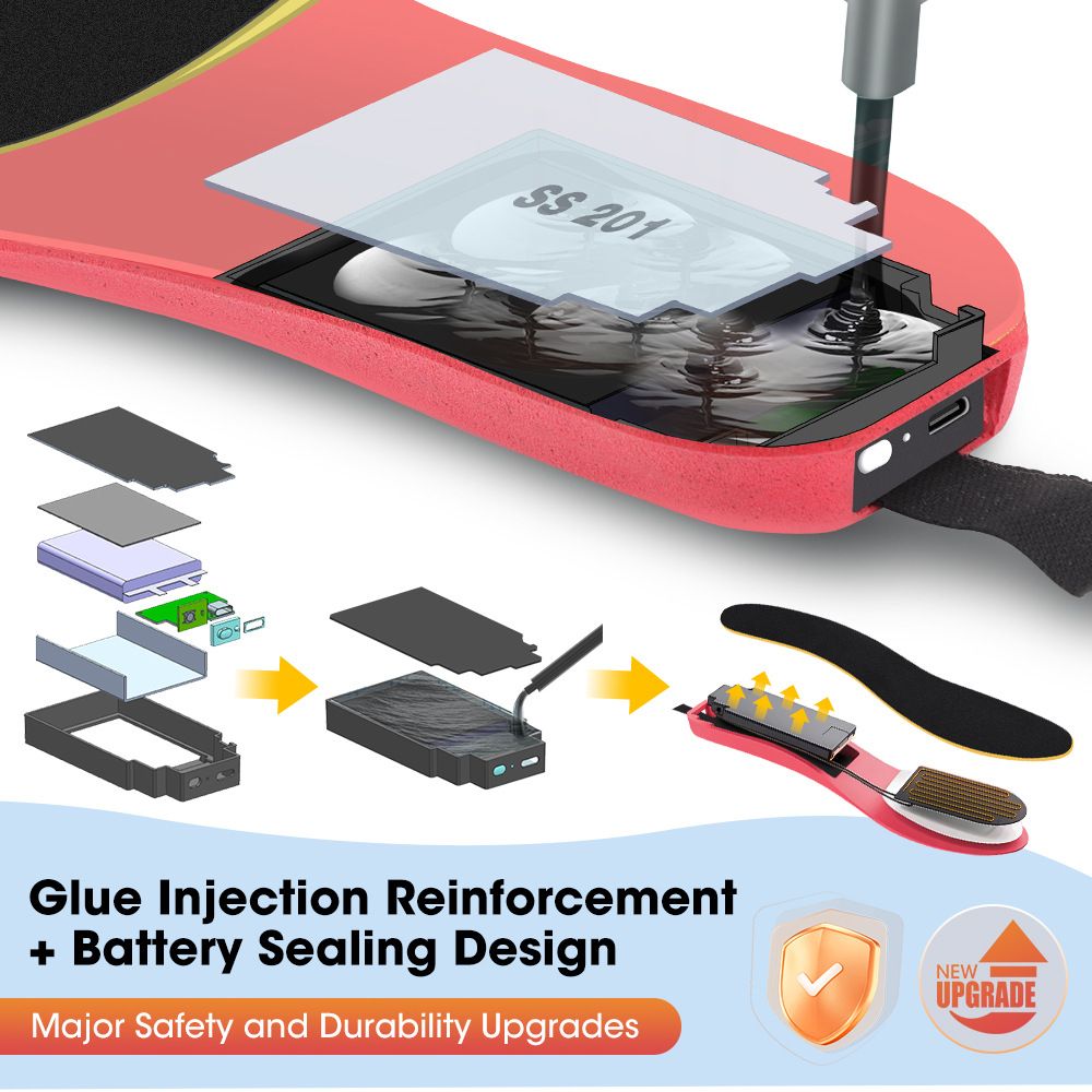 Rechargeable Heated Insoles with Bluetooth APP Control – 3 Heat Settings (40–60°C), Trim-to-Fit, 3000mAh Battery | NEW ARRIVAL(NO: S) - Image 5