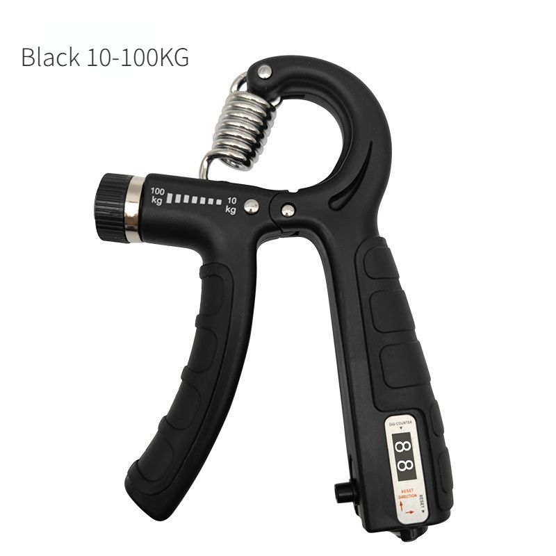 Adjustable Heavy-Duty Grip Strengthener with Counter, 10-100kg – Powerful Forearm and Wrist Builder for Complete Muscle Training & Strength Conditioning(BLACK) - Image 1