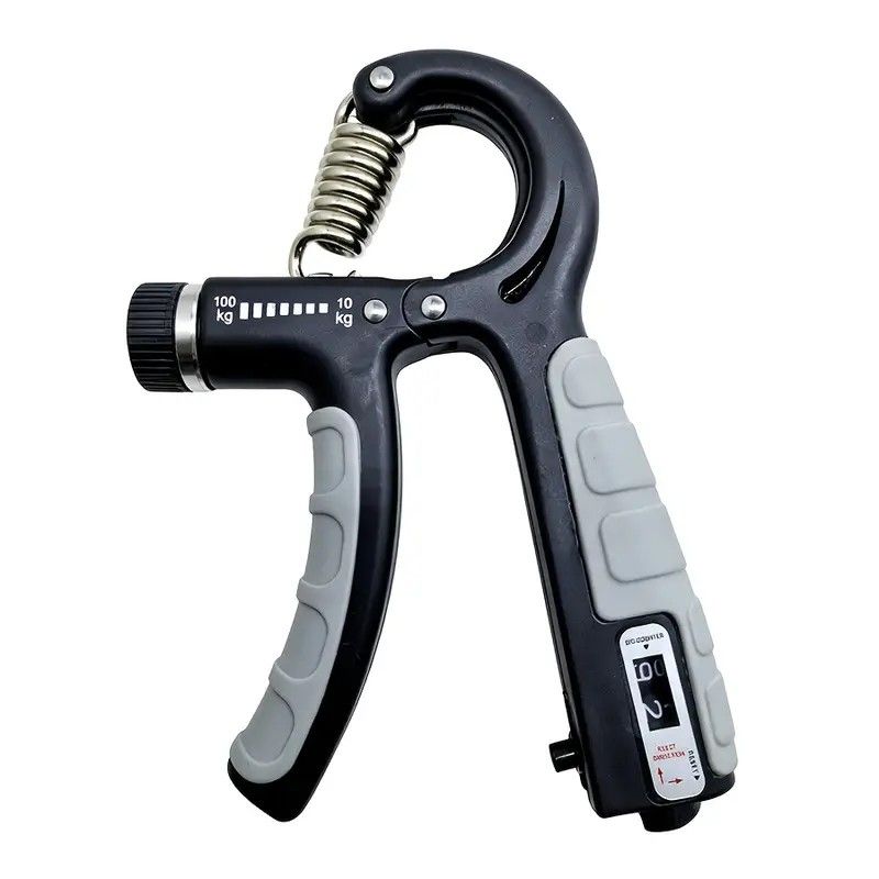 Adjustable Heavy-Duty Grip Strengthener with Counter, 10-100kg – Powerful Forearm and Wrist Builder for Complete Muscle Training & Strength Conditioning(BLACK) - Image 8