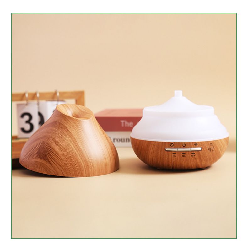 Wood Grain Aroma Humidifier, Energy-Saving Fragrance Spray, Seven-Color Ambient Light, Smart Timer, Quiet Humidification, Perfect Home SPA Companion - Image 5