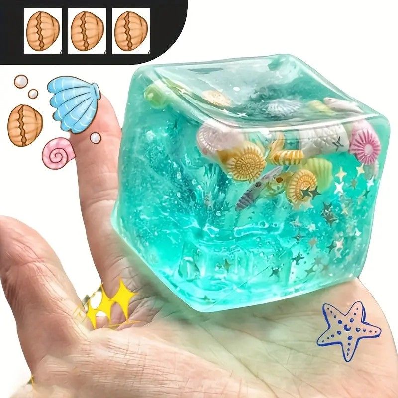 Slow Rise Squishy Toy Starfish Ocean Island Maltose Style Soft Slow Rebound Stress Relief Fidget Sensory Toy 3cm Cute Kawaii Desk Decor - Image 2