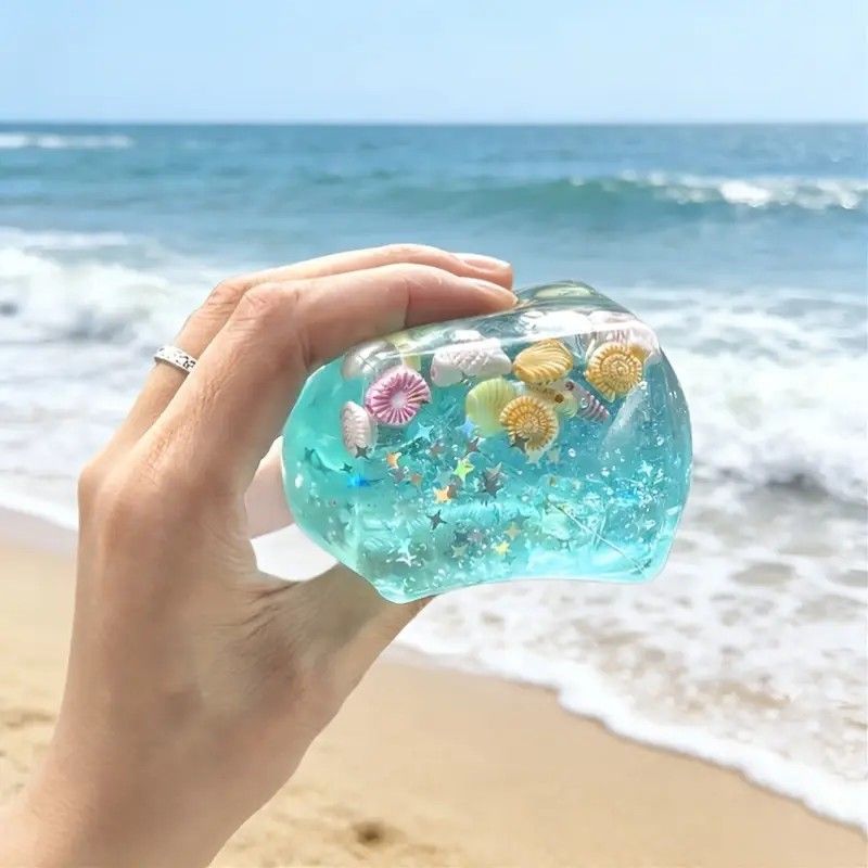 Slow Rise Squishy Toy Starfish Ocean Island Maltose Style Soft Slow Rebound Stress Relief Fidget Sensory Toy 3cm Cute Kawaii Desk Decor - Image 4