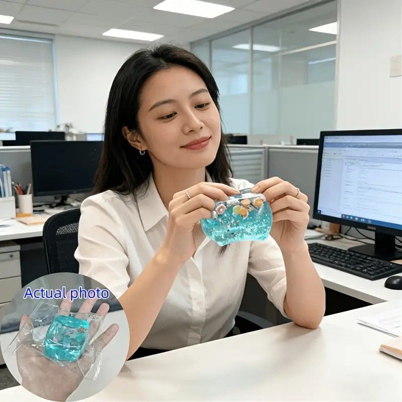 Slow Rise Squishy Toy Starfish Ocean Island Maltose Style Soft Slow Rebound Stress Relief Fidget Sensory Toy 3cm Cute Kawaii Desk Decor - Image 7