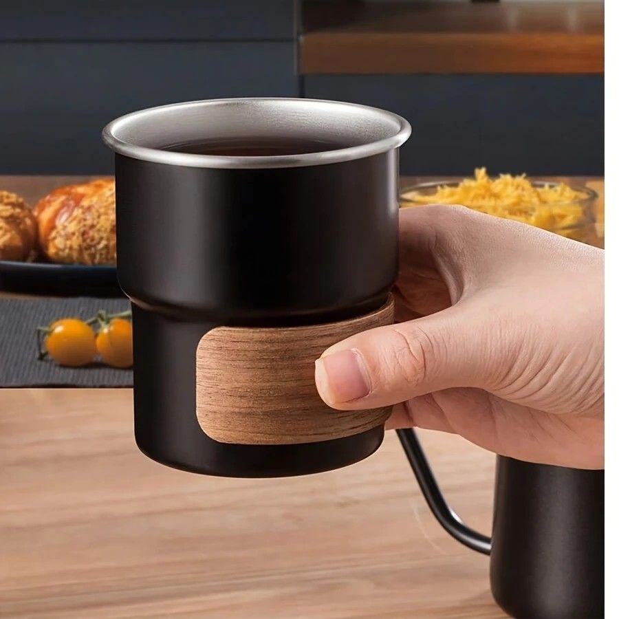 6-Piece Pour Over Coffee Set, Coffee Machine Gift Box, Pour Over Coffee Kettle, Coffee Cup, Coffee Bean Grinder Set.WHITE - Image 7