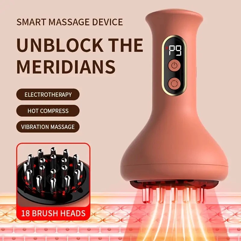 Smart Lymphatic and Back Massager, featuring deep tissue massage and portable design. Powered by USB with a modern aesthetic, it's a perfect holiday health gift for loved ones. - Image 1