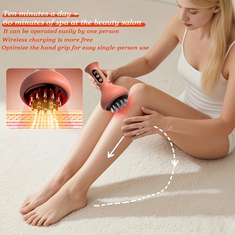 Smart Lymphatic and Back Massager, featuring deep tissue massage and portable design. Powered by USB with a modern aesthetic, it's a perfect holiday health gift for loved ones. - Image 5