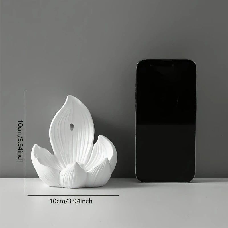 One lotus-shaped incense cone, a multifunctional home decoration piece, suitable for yoga and meditation.（black) - Image 6