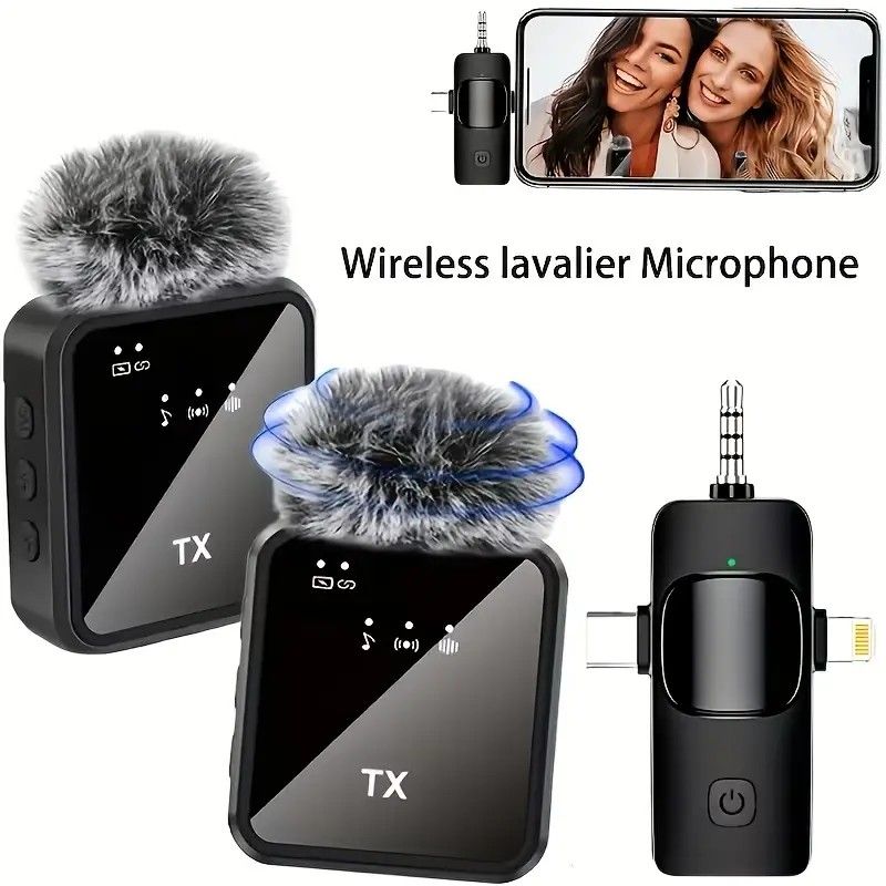 2.4G Wireless Lavalier Microphone: Multi - person, Full - scenario Audio, 25m HD Noise - reduction - Image 3