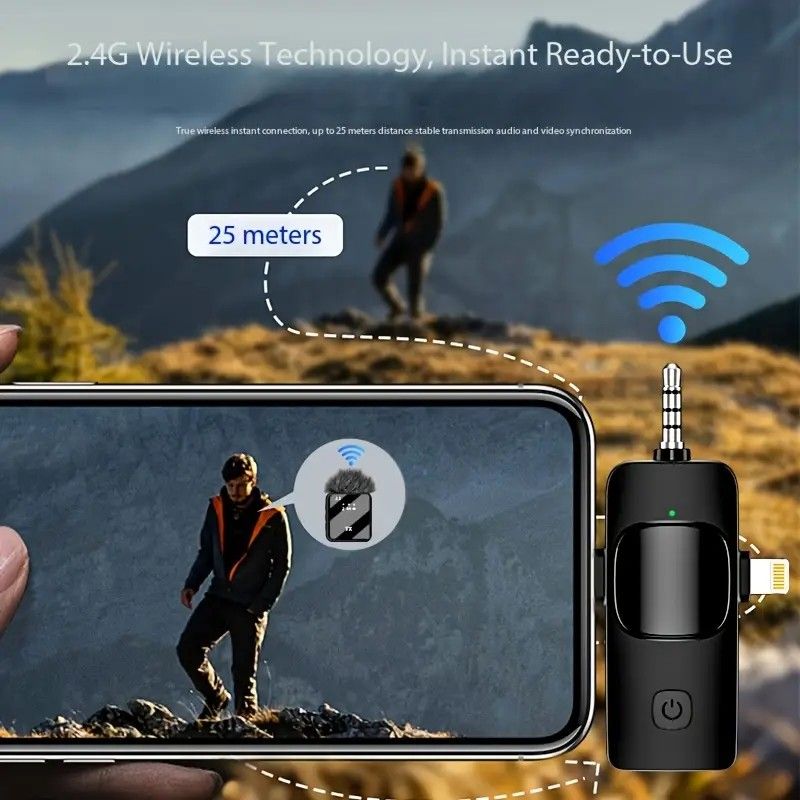 2.4G Wireless Lavalier Microphone: Multi - person, Full - scenario Audio, 25m HD Noise - reduction - Image 5