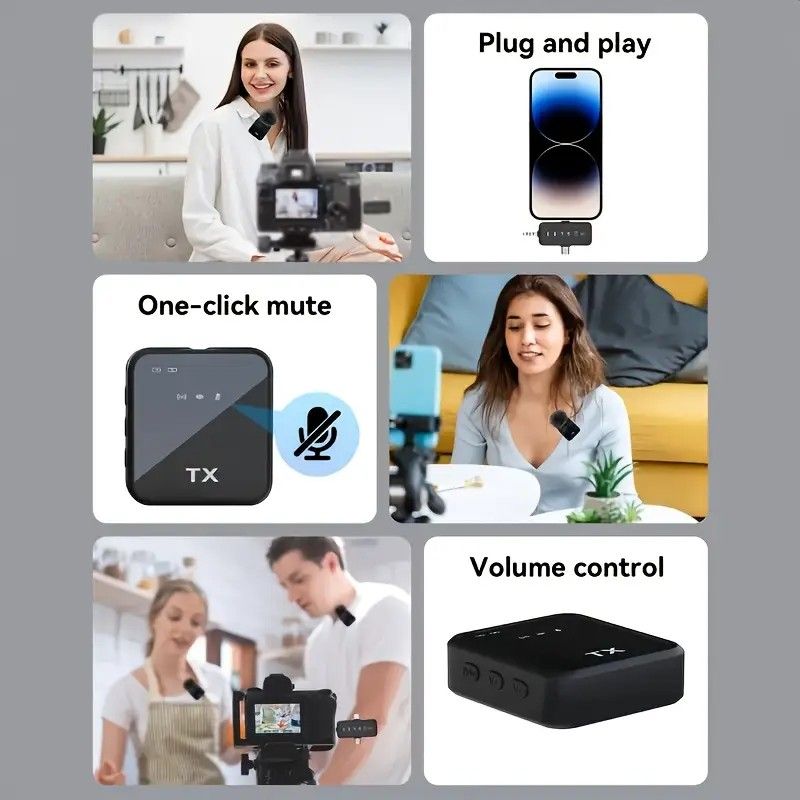 2.4G Wireless Lavalier Microphone: Multi - person, Full - scenario Audio, 25m HD Noise - reduction - Image 8