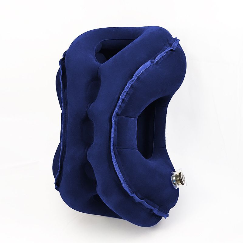 Inflatable Travel Pillow | Multi-Scene Ergonomic Design, 3-Second Inflate/Deflate, Relieves Travel Fatigue.BLUE - Image 1