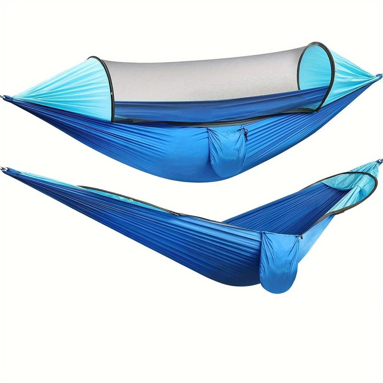 Sun-Protection Outdoor Hammock｜2-in-1 Detachable Mosquito Net, Portable Camping Essential。orange - Image 8