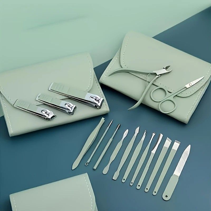 16-Piece Nail Care Set | Portable & Professional, One Box for Hand & Foot Details.BLUE - Image 3
