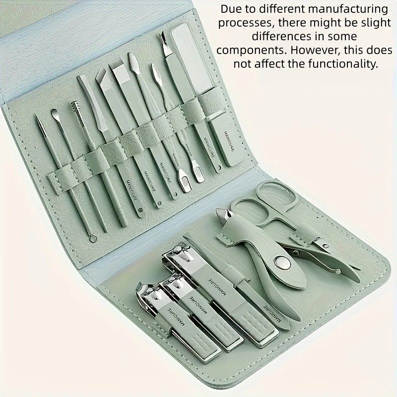 16-Piece Nail Care Set | Portable & Professional, One Box for Hand & Foot Details.BLUE - Image 5