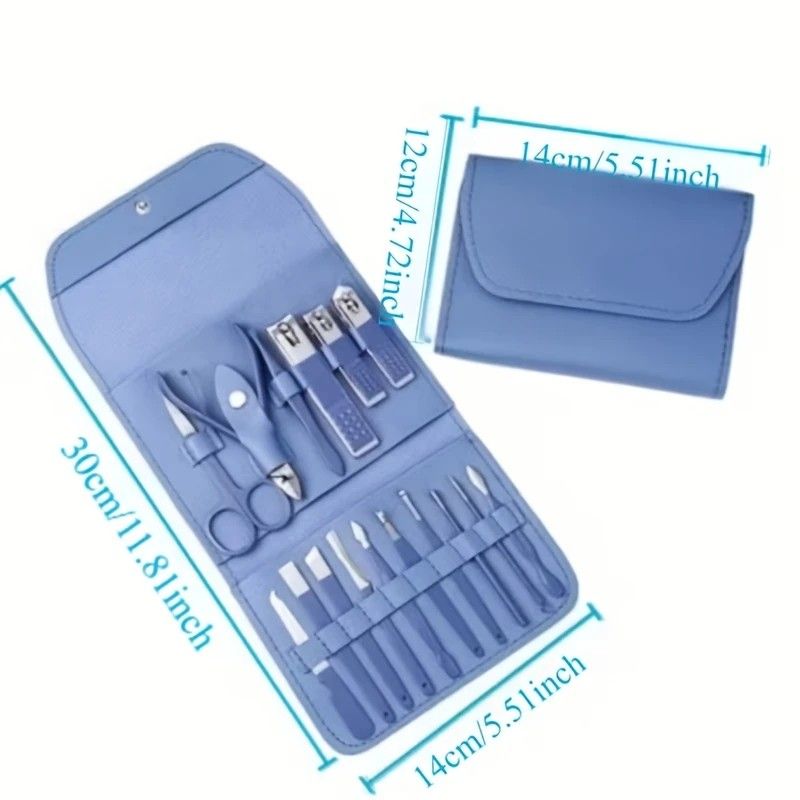16-Piece Nail Care Set | Portable & Professional, One Box for Hand & Foot Details.purple - Image 7