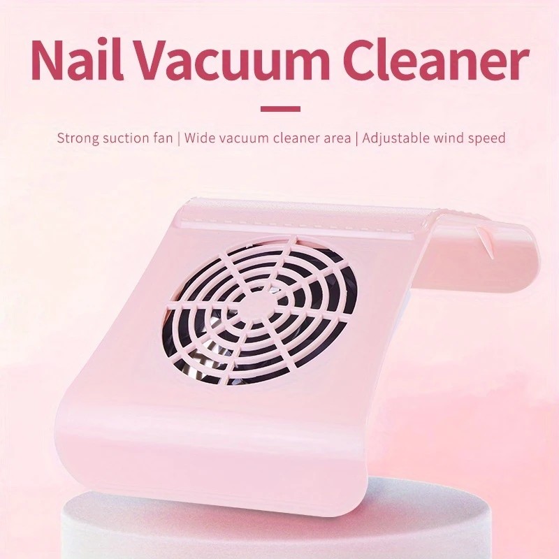 Nail Dust Collector: USB-Powered, Strong Suction, One-Touch Operation, Say Goodbye to Dust Troubles.PINK - Image 4
