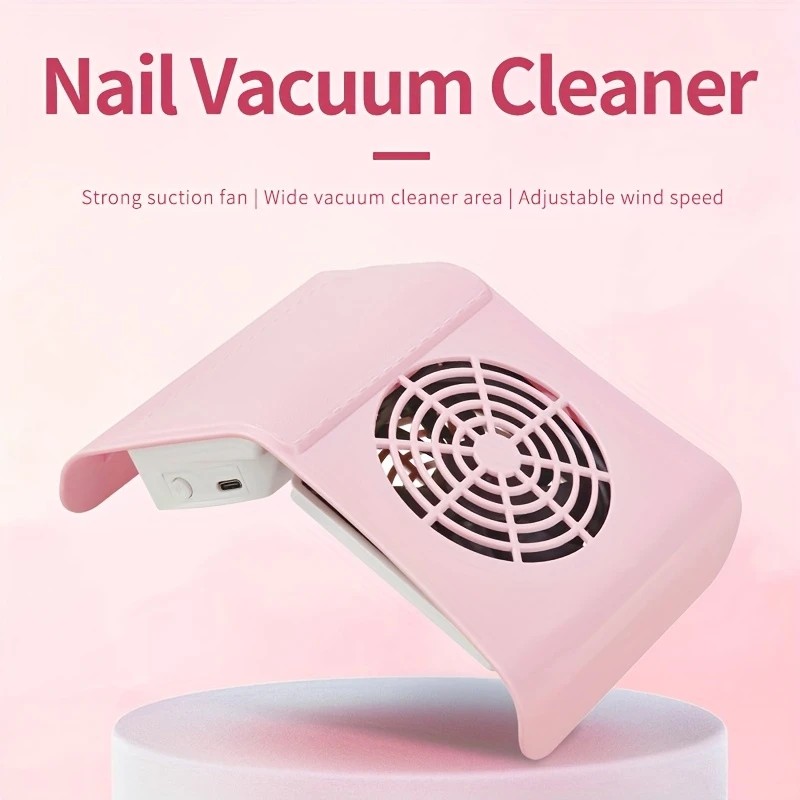 Nail Dust Collector: USB-Powered, Strong Suction, One-Touch Operation, Say Goodbye to Dust Troubles.WHITE - Image 2
