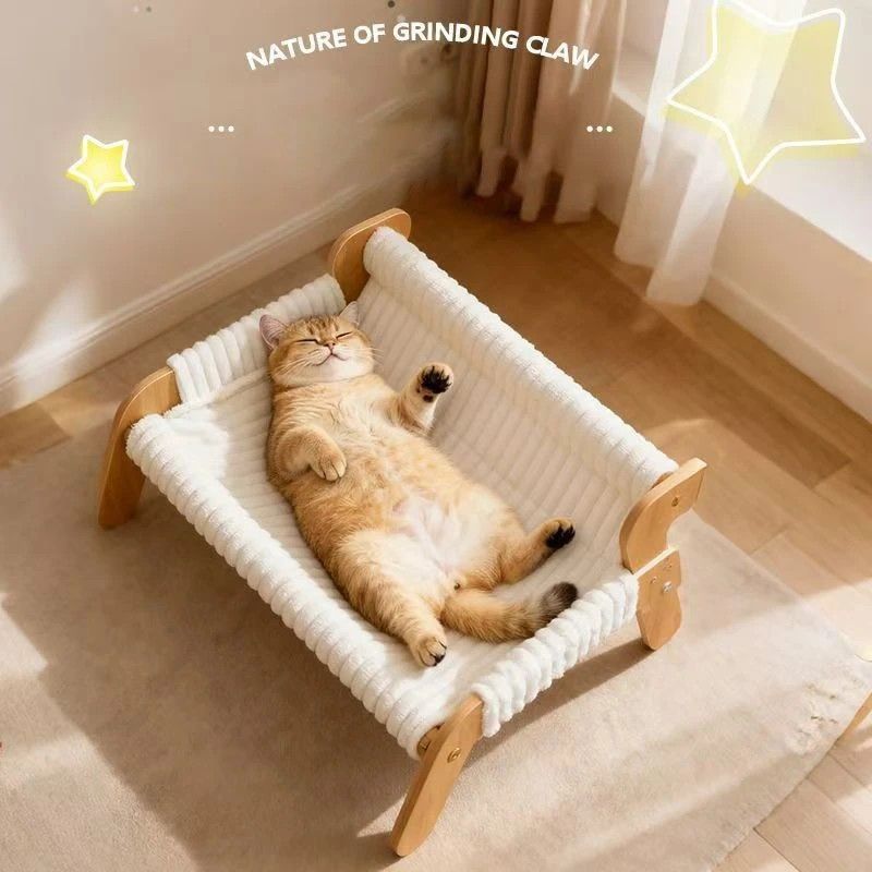 Plush Cat Bed, Cat Sofa, Warm Cat Lounge Chair, Dog Bed for Sleeping and Playing, Dog Sofa - Image 2
