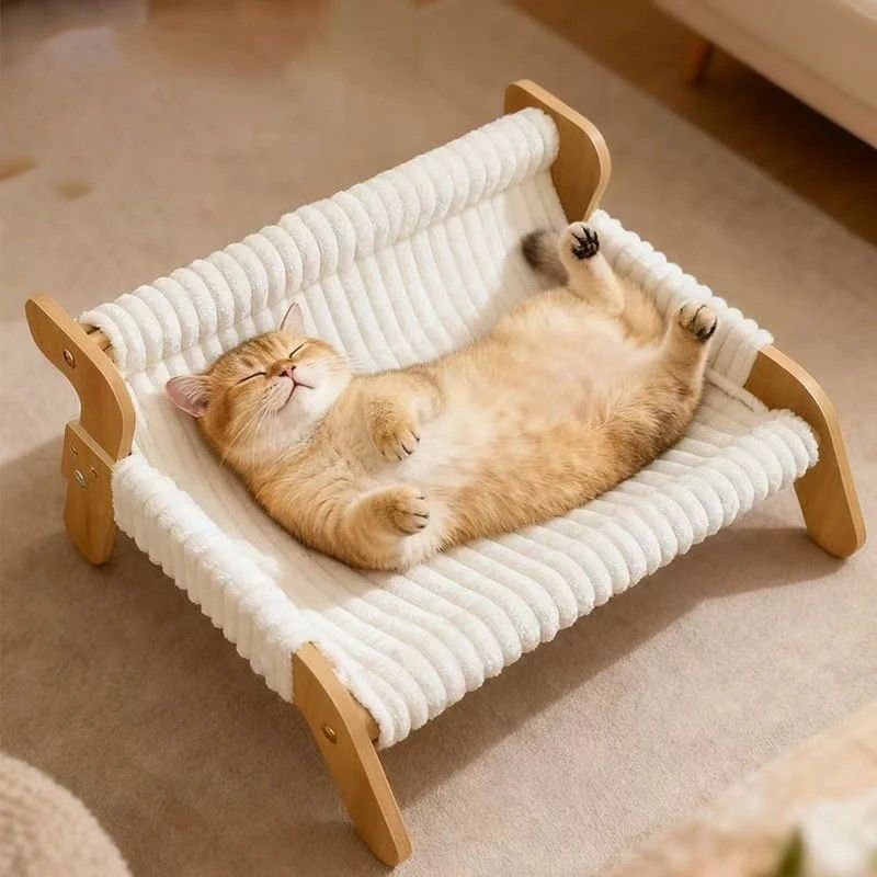 Plush Cat Bed, Cat Sofa, Warm Cat Lounge Chair, Dog Bed for Sleeping and Playing, Dog Sofa - Image 3