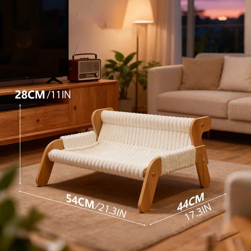 Plush Cat Bed, Cat Sofa, Warm Cat Lounge Chair, Dog Bed for Sleeping and Playing, Dog Sofa - Image 7
