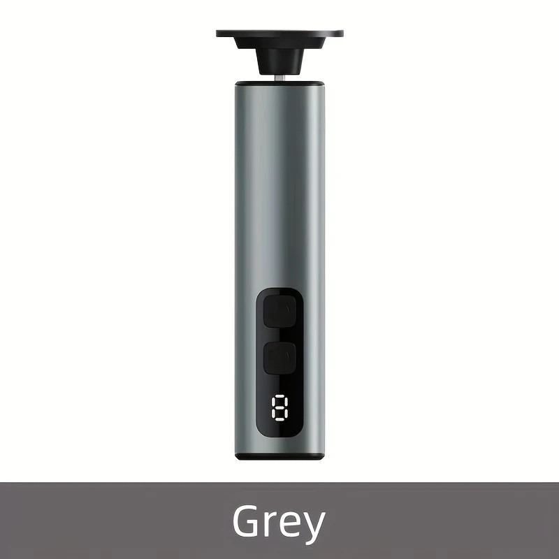 Grey Electric Foot File: 3-Speed Adjustable Nano-Level Filing, Type-C Fast Charge, Long Battery Life, Washable & Replaceable Heads, At-Home & Travel Foot Renewal Care - Image 1