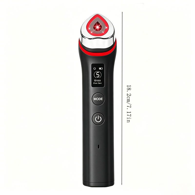 Beauty Device: Red and Blue Light, Home Use, Portable, Vibrating, Multi-Functional, with Voice Guidance, 5-Color Light Therapy, Eye Massage, Eye Care Device/