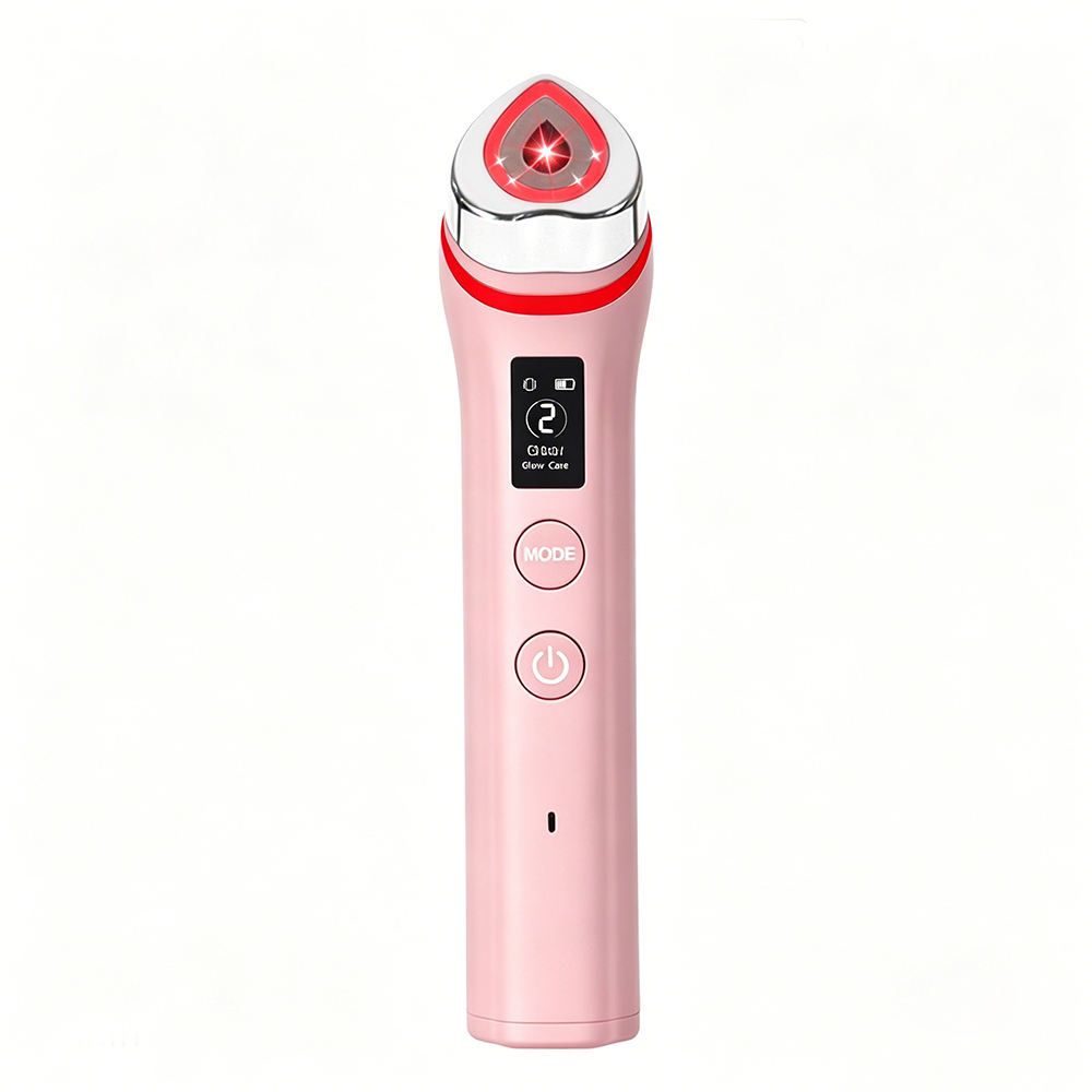 Beauty Device: Red and Blue Light, Home Use, Portable, Vibrating, Multi-Functional, with Voice Guidance, 5-Color Light Therapy, Eye Massage, Eye Care Device/