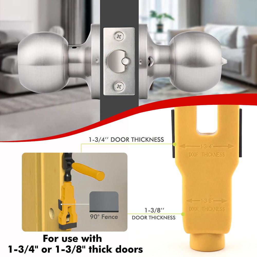 Door Latch Chisel Positioning Tool: Precise Positioning Without Measurement, Easy Installation With Less Effort/red - Image 4