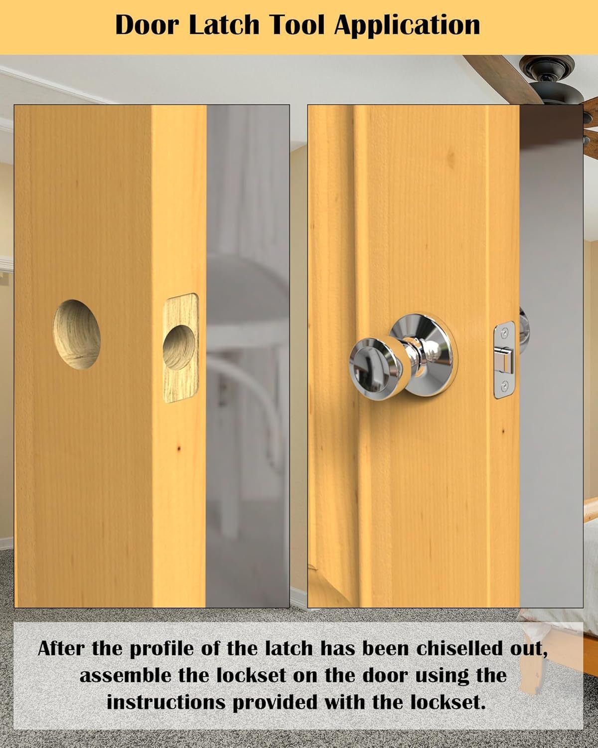 Door Latch Chisel Positioning Tool: Precise Positioning Without Measurement, Easy Installation With Less Effort/red - Image 8