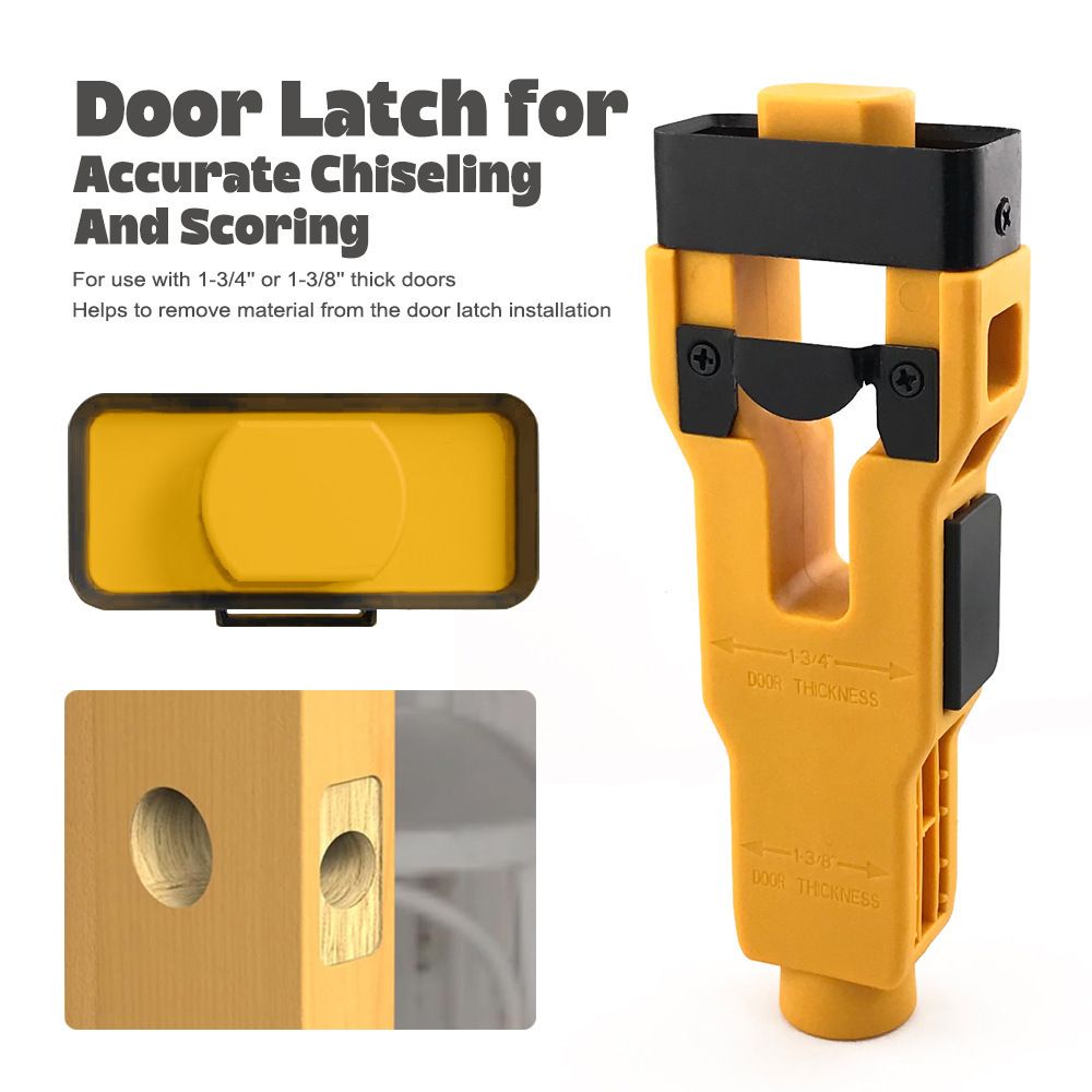 Door Latch Chisel Positioning Tool: Precise Positioning Without Measurement, Easy Installation With Less Effort/ORANGE - Image 3