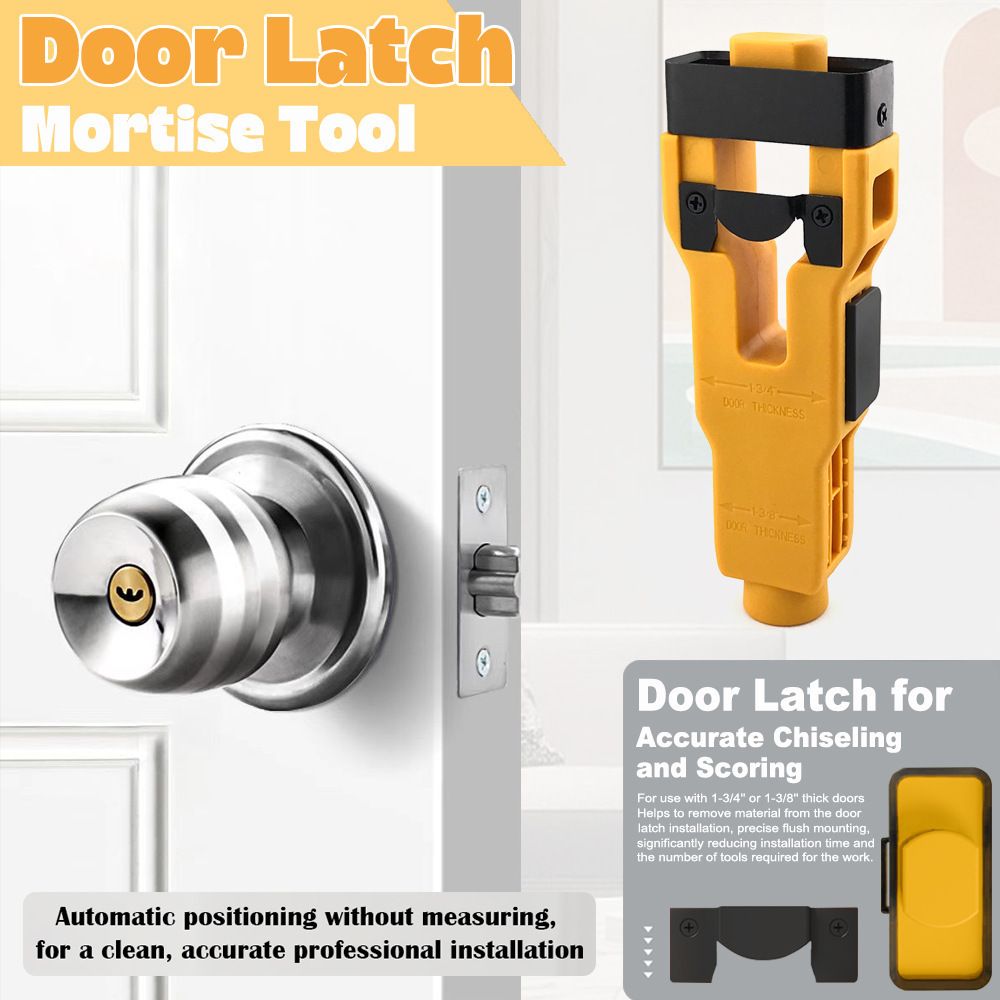 Door Latch Chisel Positioning Tool: Precise Positioning Without Measurement, Easy Installation With Less Effort/BLUE - Image 2