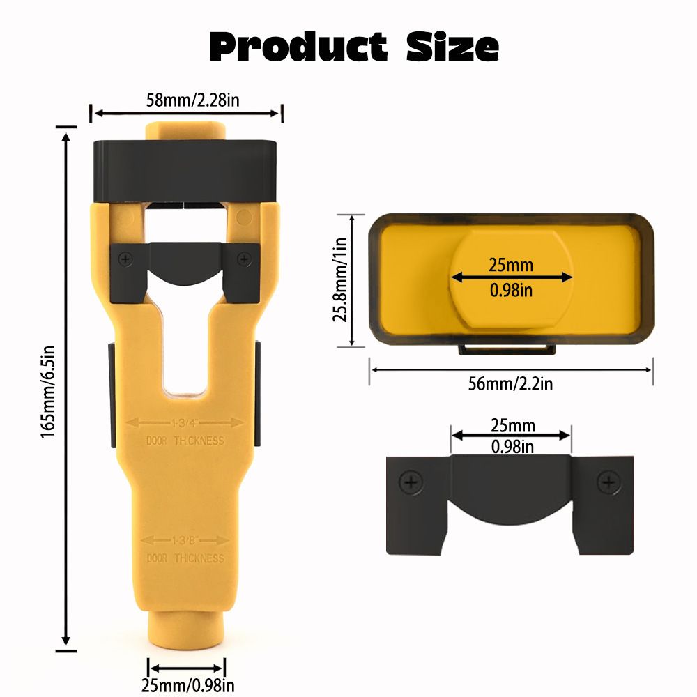 Door Latch Chisel Positioning Tool: Precise Positioning Without Measurement, Easy Installation With Less Effort/BLUE - Image 7