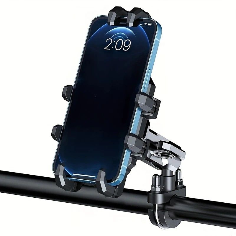Shockproof Phone Mount, Compatible with Bicycles/Motorcycles/Scooters/ATVs, 720-Degree Rotation Anti-Shake, Fits 4.5-7 Inch Smartphones - Image 6
