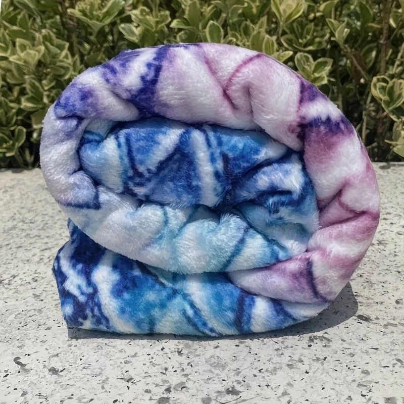 Mermaid Tail Blanket, Star Gradient Flannel Fleece, Soft and Warm, Essential for Lounging and Photo Taking at Home.(Light-pink blue) - Image 6