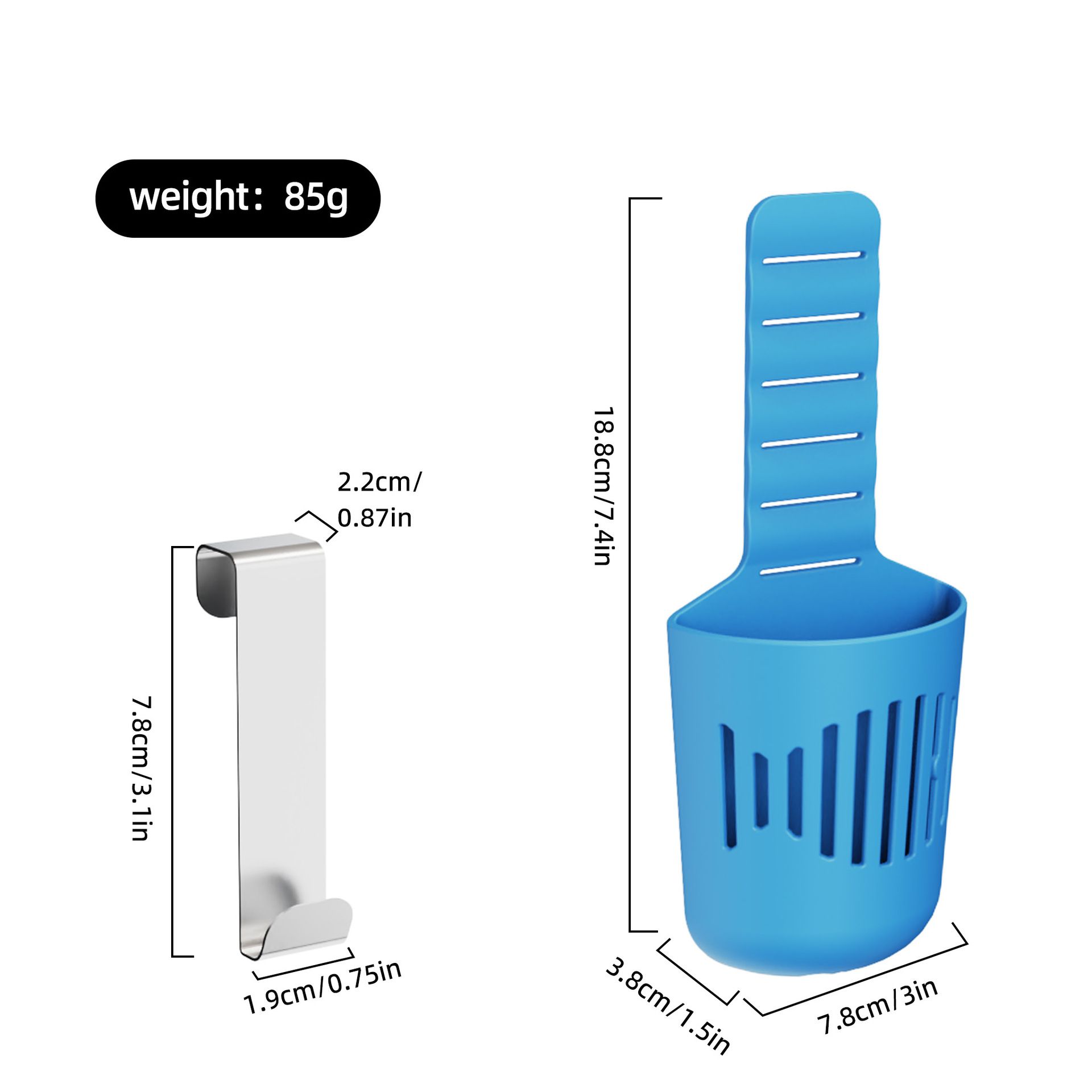 2PCS Hanging Toilet Cleaning Basket: No Drilling Required, Easy Installation, Automatic Cleaning with Every Flush, Long-Lasting Stain Removal, Deodorizing, and Fresh Fragrance/black - Image 4