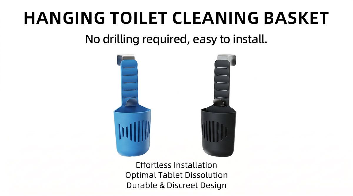 2PCS Hanging Toilet Cleaning Basket: No Drilling Required, Easy Installation, Automatic Cleaning with Every Flush, Long-Lasting Stain Removal, Deodorizing, and Fresh Fragrance/black - Image 7