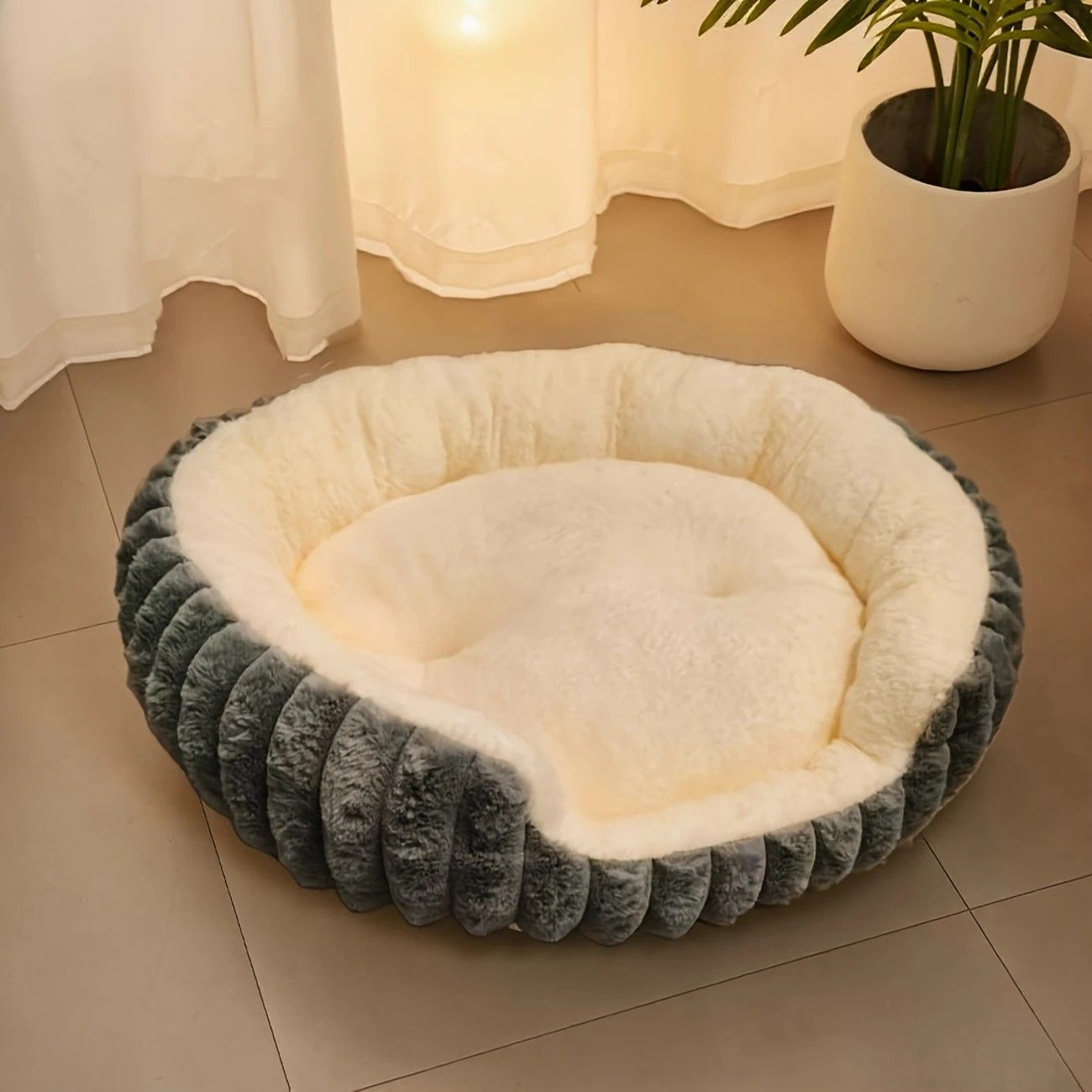 Pet owners are searching: Winter thick rabbit fur pet bed, ultimate cold-proof warmth solution(pink   No. M) - Image 6