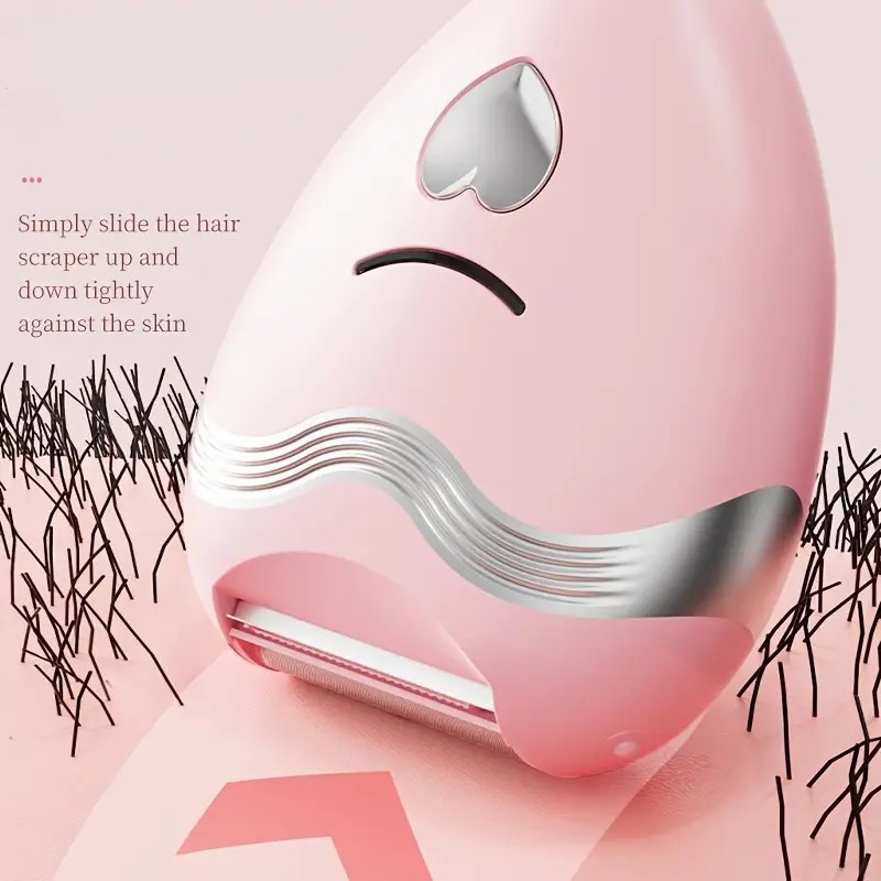pink 3-in-1 Women's Electric Hair Remover, suitable for both dry and wet use. Designed for bikini, eyebrows, face, and underarms. Portable, rechargeable, cordless, gentle yet effective. - Image 1